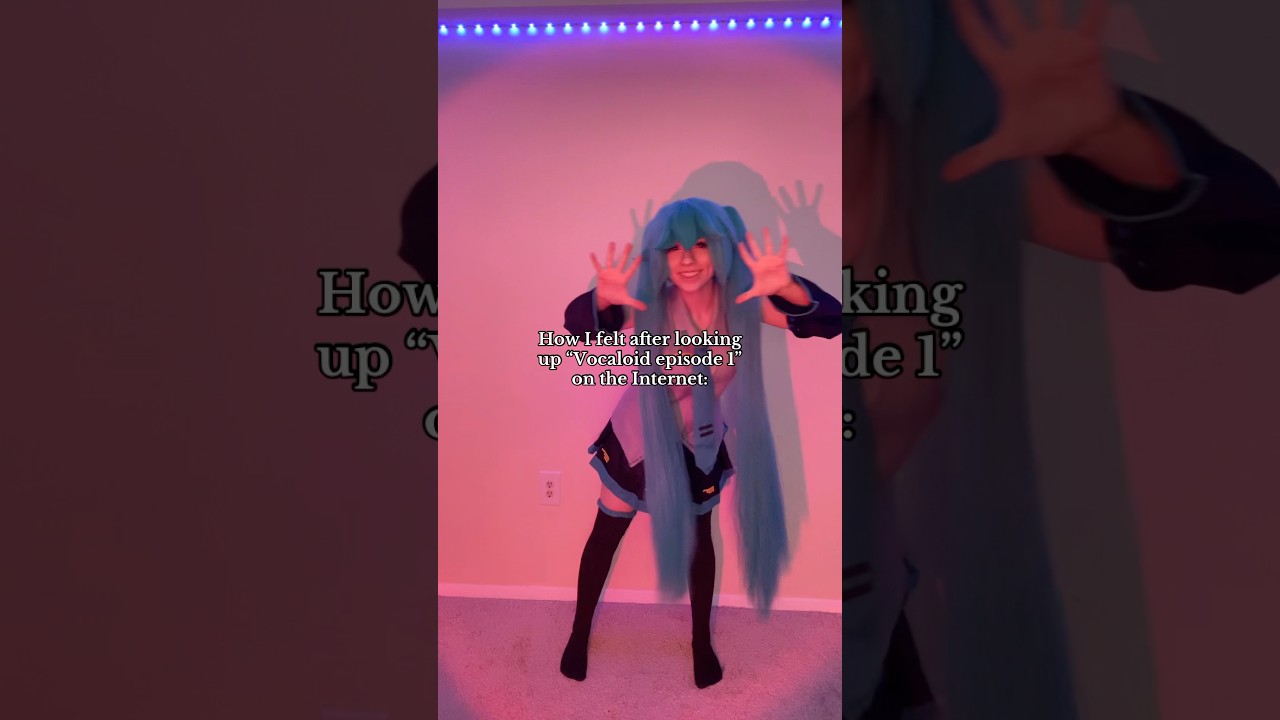 I thought the music videos were amv’s LOL; The fact I tried like 5 diff times #mikucosplay #vocaloid