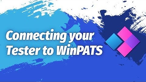 Connecting your Tester via Bluetooth with WinPATS