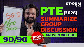 PTE Summarize Group Discussion 2026 | Proven Notes Method for 90/90