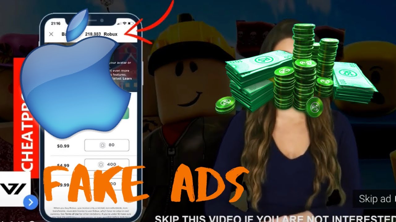 Fake Robux Apple Ads On Youtube Youtube - apple robux