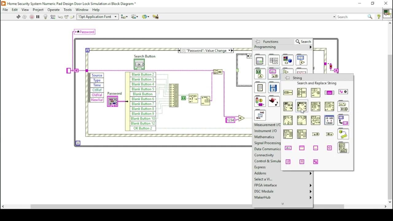 Door Lock Opening and Closing Simulation LabVIEW | Part 2 - YouTube