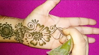 New Arabic henna Mehndi design for hand 2018 navratri special by Rashmi Seth