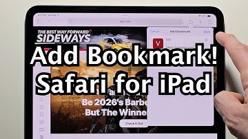 iPad: How to Add Bookmark on Safari!