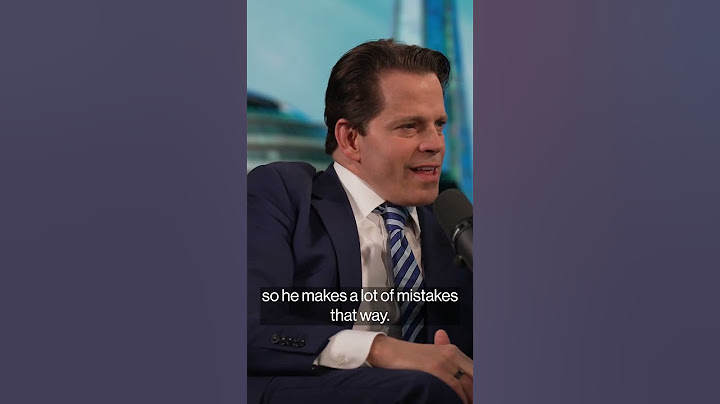 Trump Will Be Very Dangerous If Re-Elected: Scaramucci