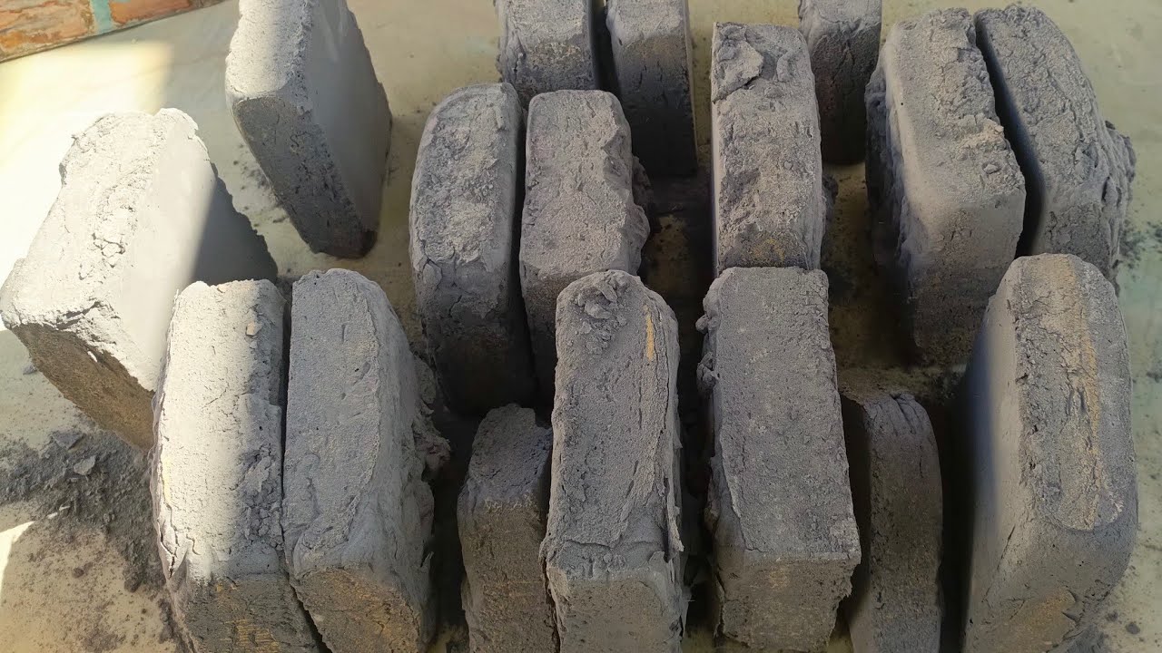 Asmr. Boombastic cement dirt dry crumbling unique blocks shapes relaxing satisfying video