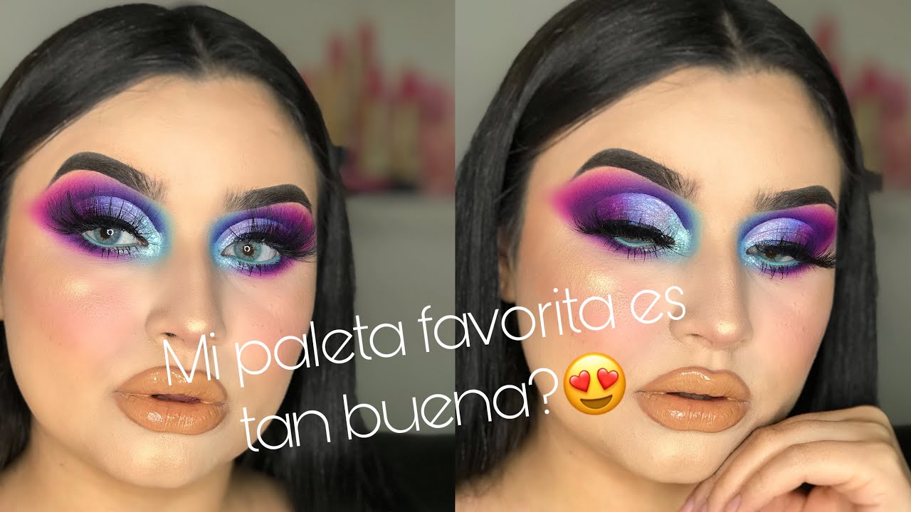 MAQUILLAJE COLORIDO(color full makeup) usando mi favorita palet