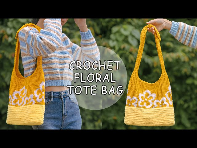 DIY Raffia Flower Tote Bag – Clover Needlecraft