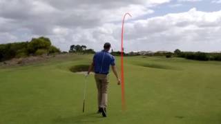 18th Hole Peter Whittle 2nd Shot The Links Kennedy Bay