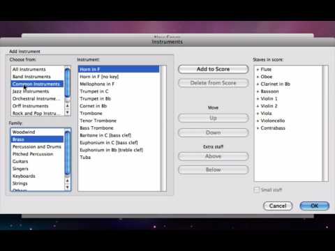 Learn Sibelius in 1 Hour - Ep1: Setting up a Score @ uSchoolme