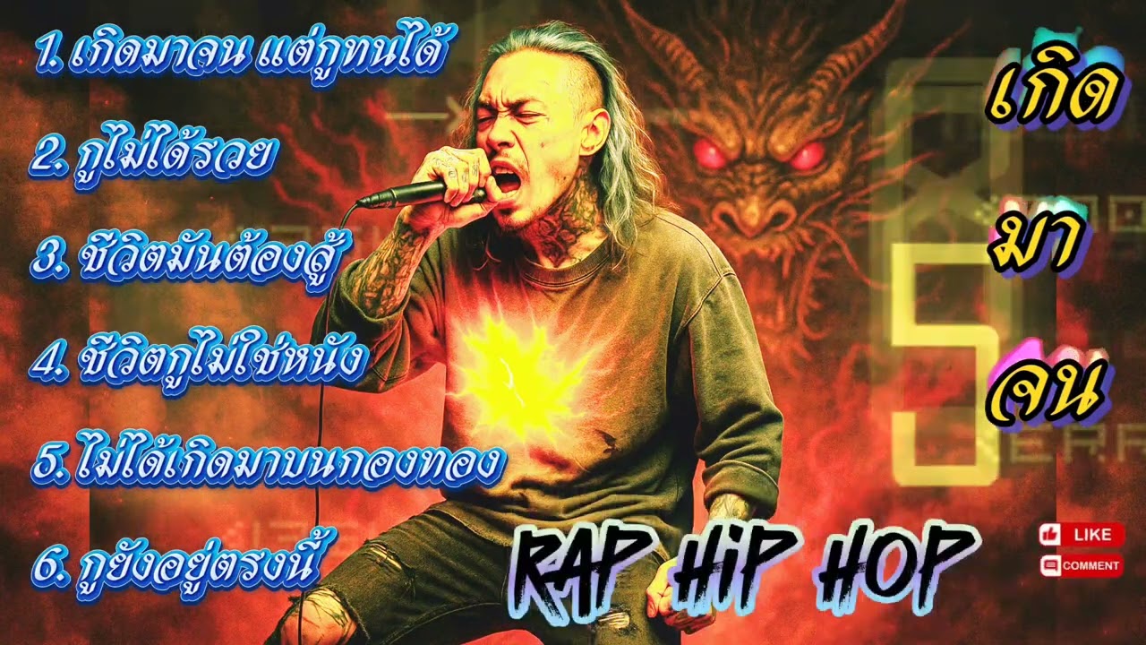 🔥รวมเพลงแร๊ป🔥เกิดมาจนต้องทนเพราะต้นทุนไม่มี #raphiphop  #rap #hiphop #แร็ปไต้ดิน #rap2025 #trap