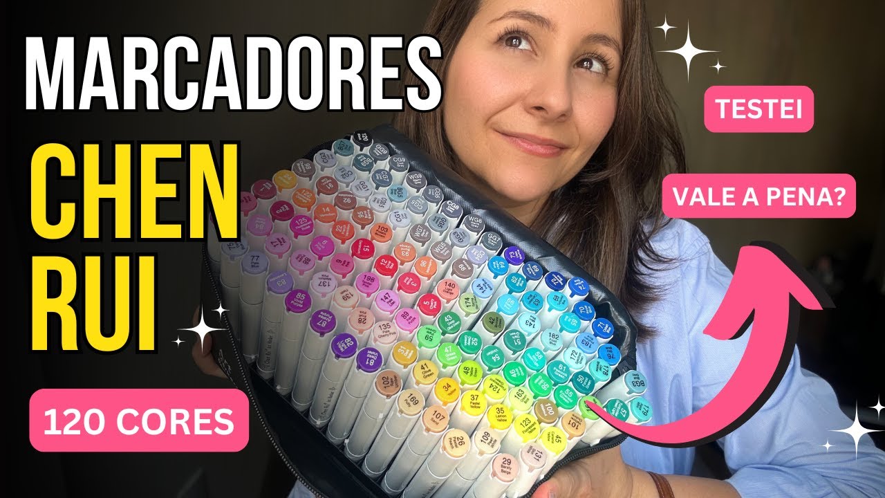 Marcadores Chen Rui 120 Cores
