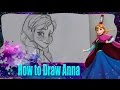 How to draw anna from disneys frozen  dramaticparrot