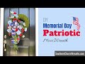 DIY Moss Patriotic Wreath for Memorial Day