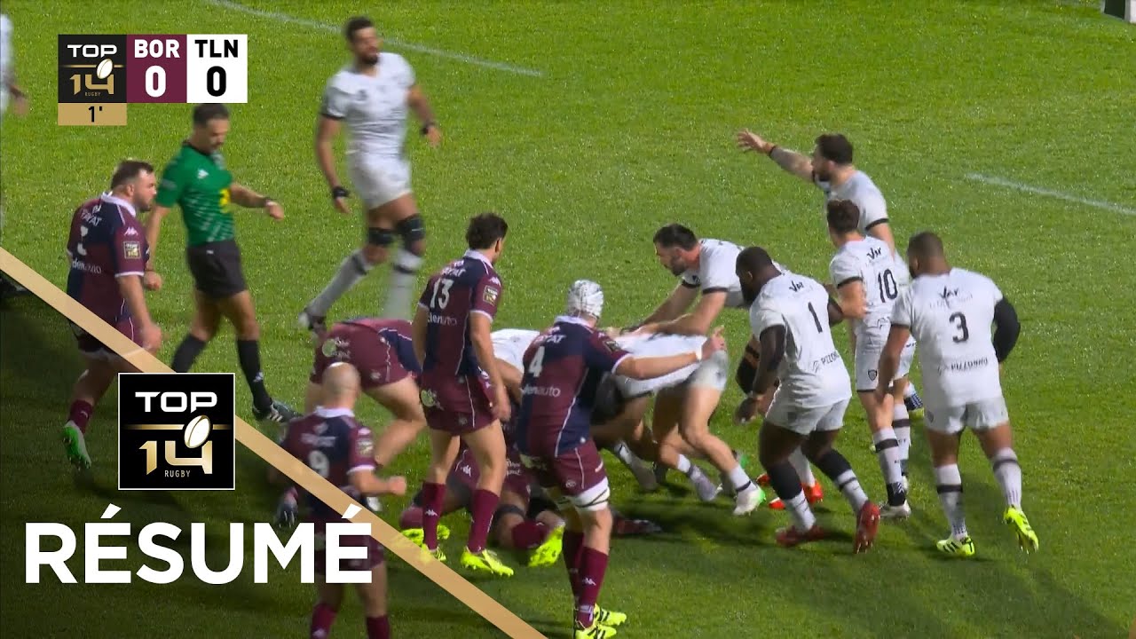 TOP 14 Saison 2025-2026 J12 - Résumé Union Bordeaux-Bègles - RC Toulon
