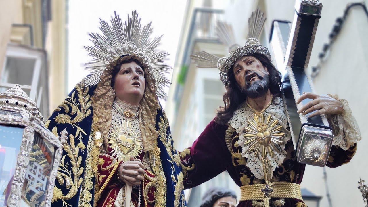 Afligidos, traslado a Catedral, Vía Crucis HHCC Cádiz 2024