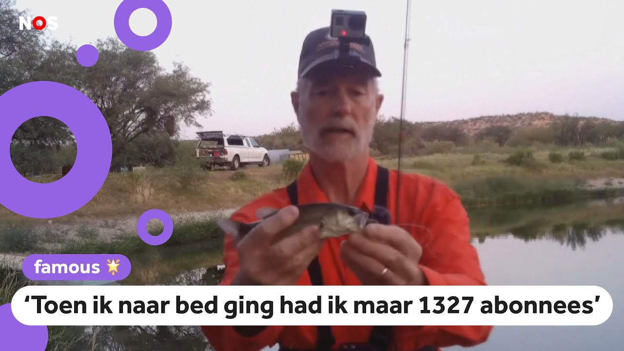 Opa hengelt miljoenen views binnen met vis-video's