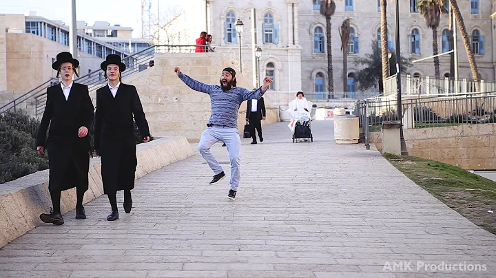 Dancing Behind People in Jerusalem