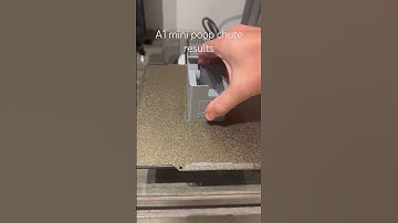A1 mini poop chute results #3d #3dprint #3dprinting #shortvideo