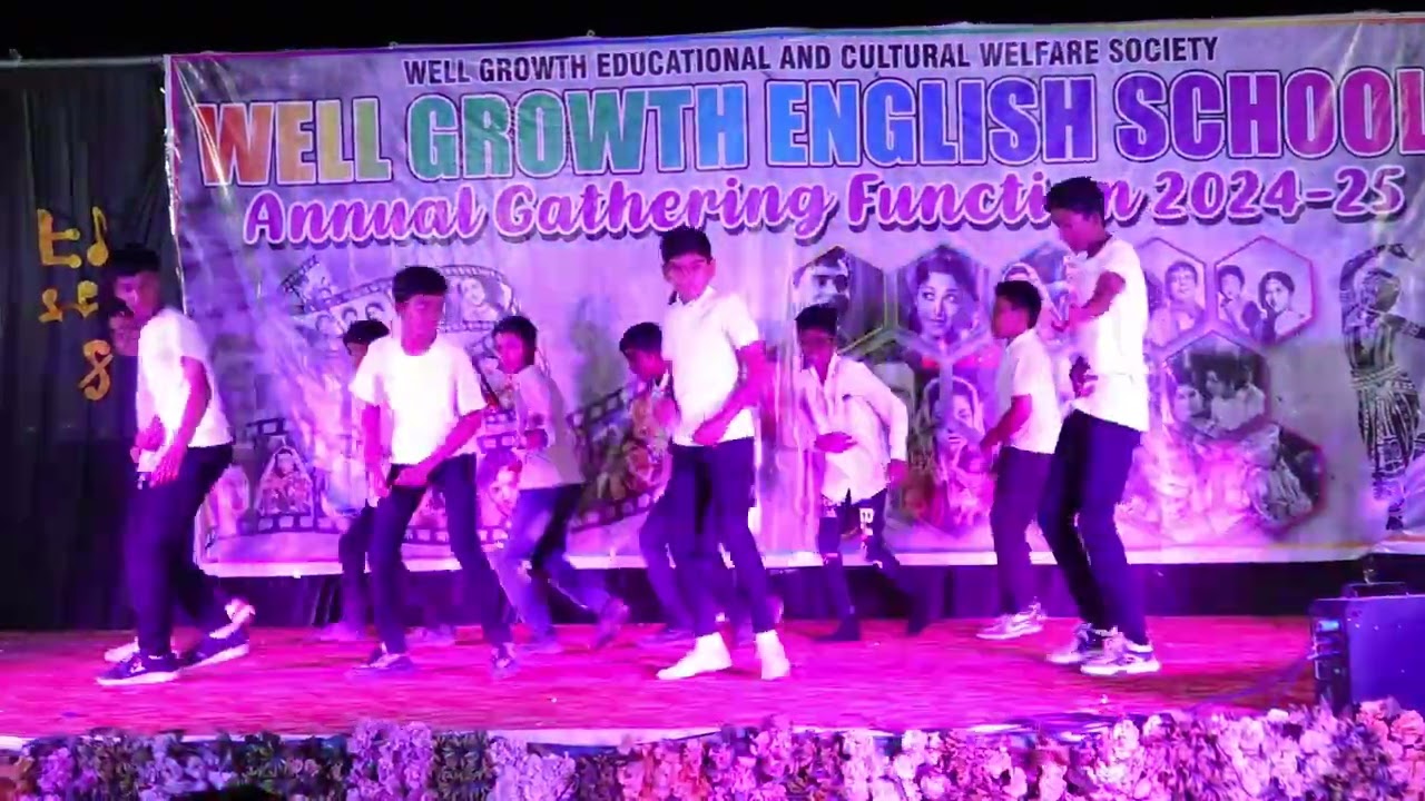 Zindagi ek safar hai suhana by 7th std boys of well Growth English school #annualgathering