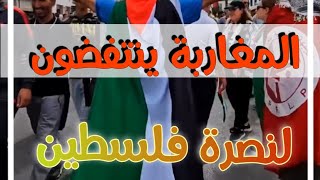 المغاربة ينتفضون من أجل فلسطين الحبيبة طوفان_الأقصي