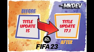 How to update TU15 to TU17.1 in FIFA 23-MKDEV