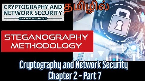 Cryptography and Network Security | Steganography | Unit 1 - Part 11 | Pin hole | Whitener Sample