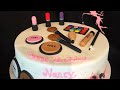 maquillaje en fondant (makeup cake toppers  )