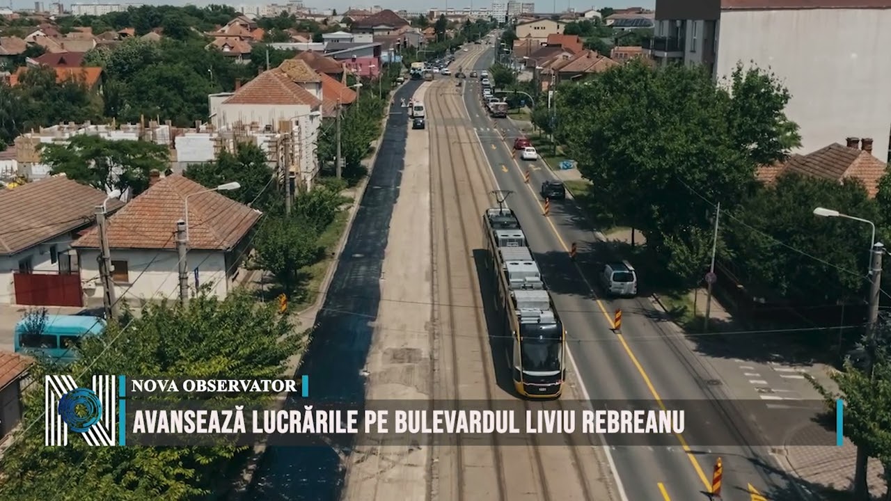 Avansează lucrările pe bulevardul Liviu Rebreanu