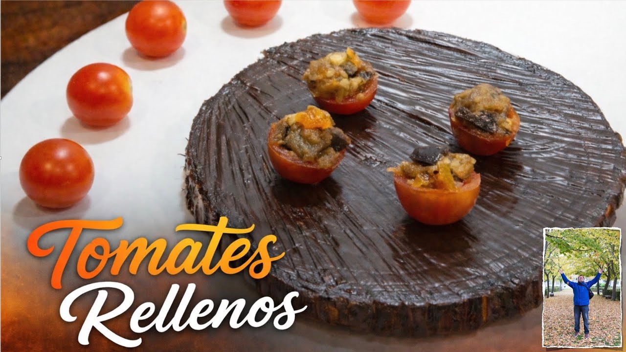 TOMATES RELLENOS con BERENJENA | Tapa de Tomate Cherry – ¡Receta VIP para sorprender!❤️ ENTRANTE VIP