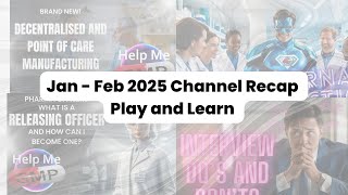 Play and Learn: GMP Training for January & February 2025 @HelpMeGxP