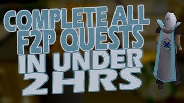 [OSRS] Complete EVERY F2P QUEST At THE SAME TIME (Except For Dragon Slayer)