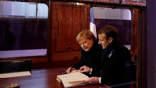 Macron et Merkel commémorent le centenaire de l'armistice de 1918