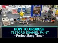 How To Airbrush Testors Enamel Paint - Awesome Results - Perfect Every Time !!