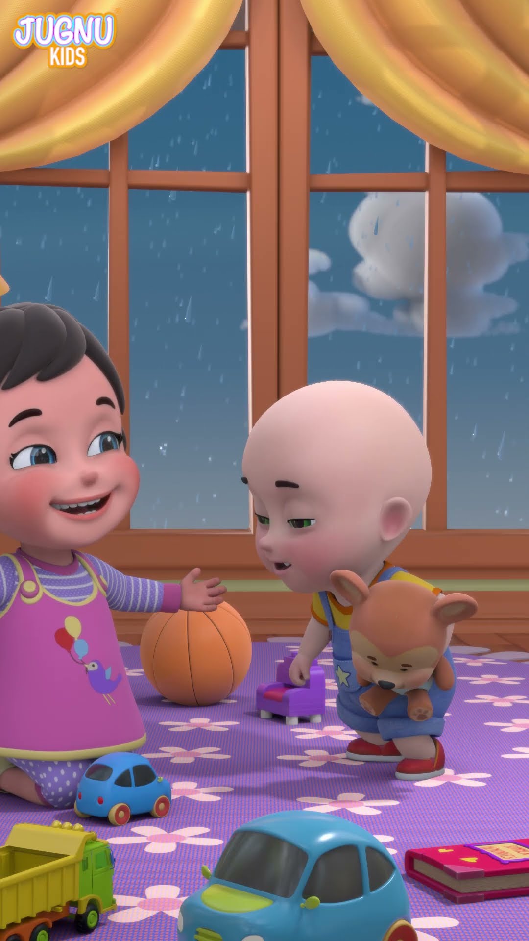 Rain Rain Go Away (Animal Version) | Lalafun Nursery Rhymes \u0026 Kids Songs