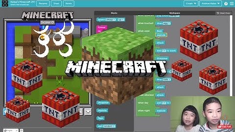 How to Code MINECRAFT in Code.org: Minecraft Designer - Create Your Own Game: Kalea