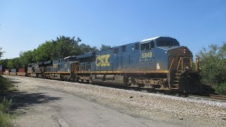 CSX 5349, CSX 958, and CSX 3276 pull a CSX Intermodal Train through Brentwood, TN (B&A)