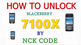 How to Unlock BlackBerry 7100x by Unlock Code