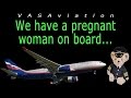 [REAL ATC] Aeroflot has PREGNANT WOMAN on board GIVING BIRTH!!