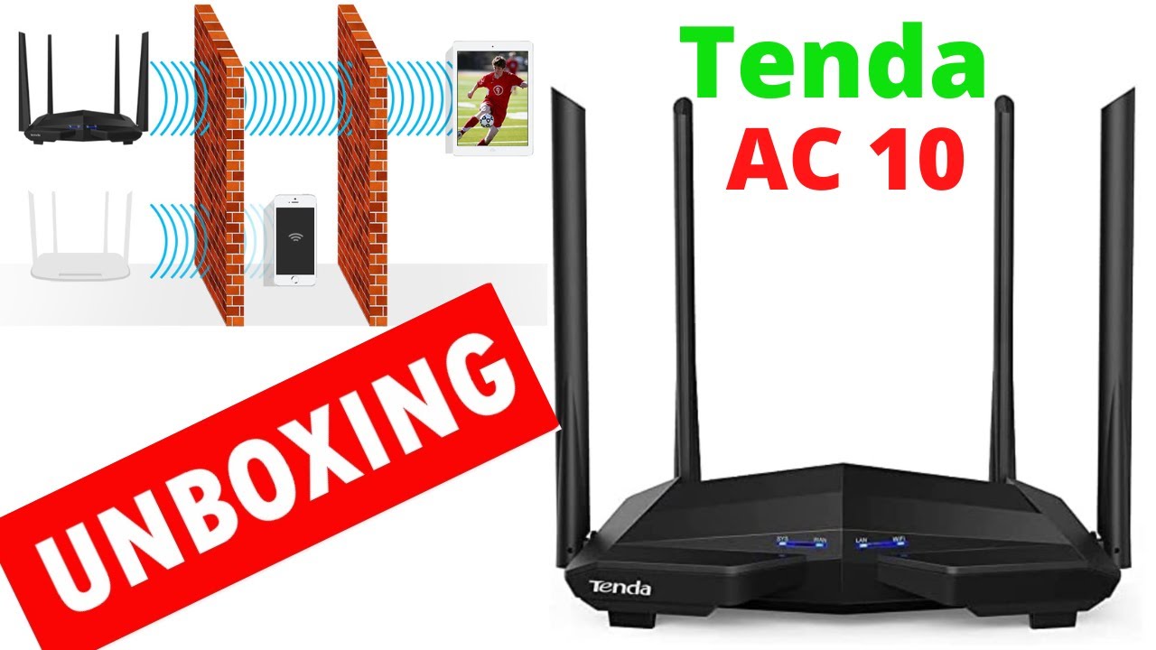 🔥 Tenda AC10 / AC1200 Router Unboxing & Review 🔥 Dual Band