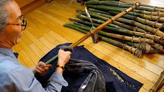 amazing sound The process of making a bamboo flute. Korean traditional musical instrument.
