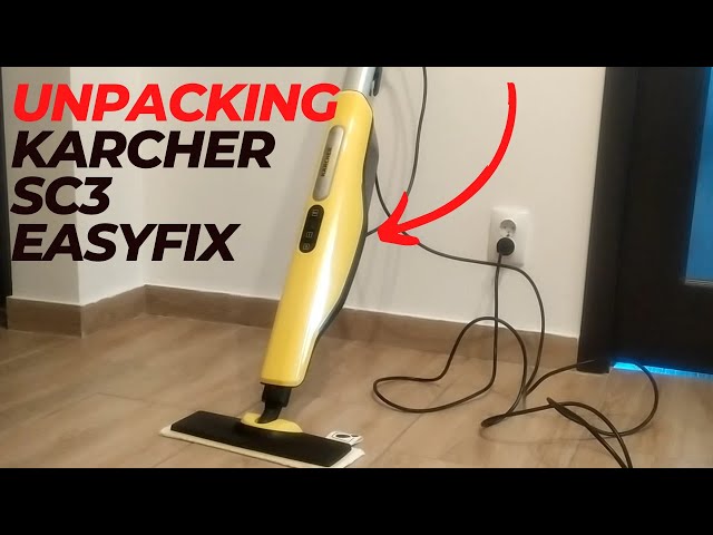 Unpacking Karcher SC3 Easyfix, assembly and testing 