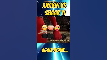 Anakin Skywalker hunts down Shaak Ti Again😒😏...#shorts Funny Star Wars Memes