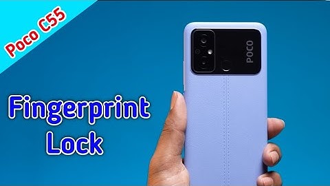 Poco C55 Fingerprint Lock Setting, How To Set Fingerprint In Poco C55, Fingerprint In Poco C55