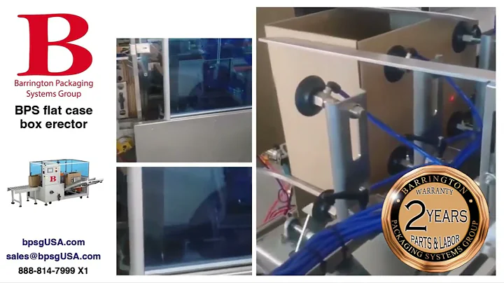 Barrington Packaging Automated Flat Case Box Erector