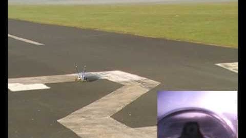 Art-Tech F/A-18 - Dual-video - fog flight on a sunny morning