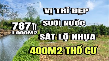 Chính chủ bán gấp, Mảnh đất vườn 2.477m2, thổ cư 400m2, sát lộ nhựa, huyện cẩm mỹ cũ, Đồng Nai
