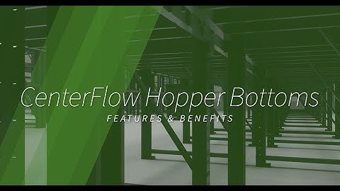 Optimize Bulk Material Handling with DuraGreen® 57" x 45" CenterFlow Hopper Bottom Containers