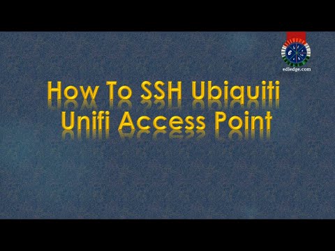 How To SSH Ubiquiti Unifi Access Point