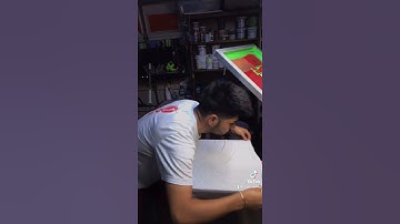 Screen Printing 3 Color Back Print Wet On Wet For Local Moving Company - How To Screen Print #shorts