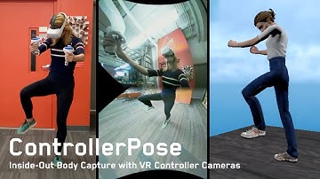 ControllerPose: Inside-Out Body Capture with VR Controller Cameras